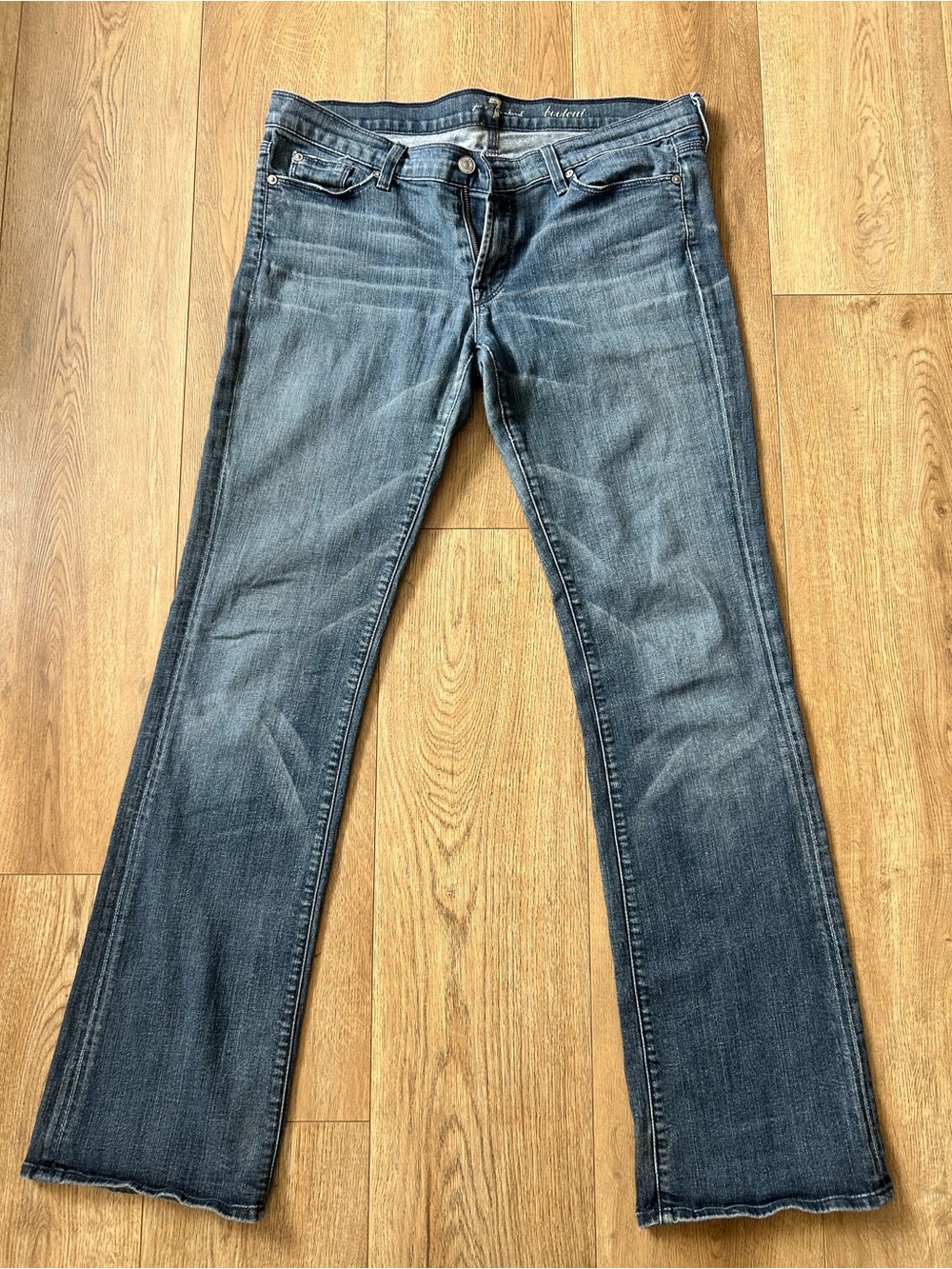 7 For All Mankind Medium Blue Bootcut Jeans